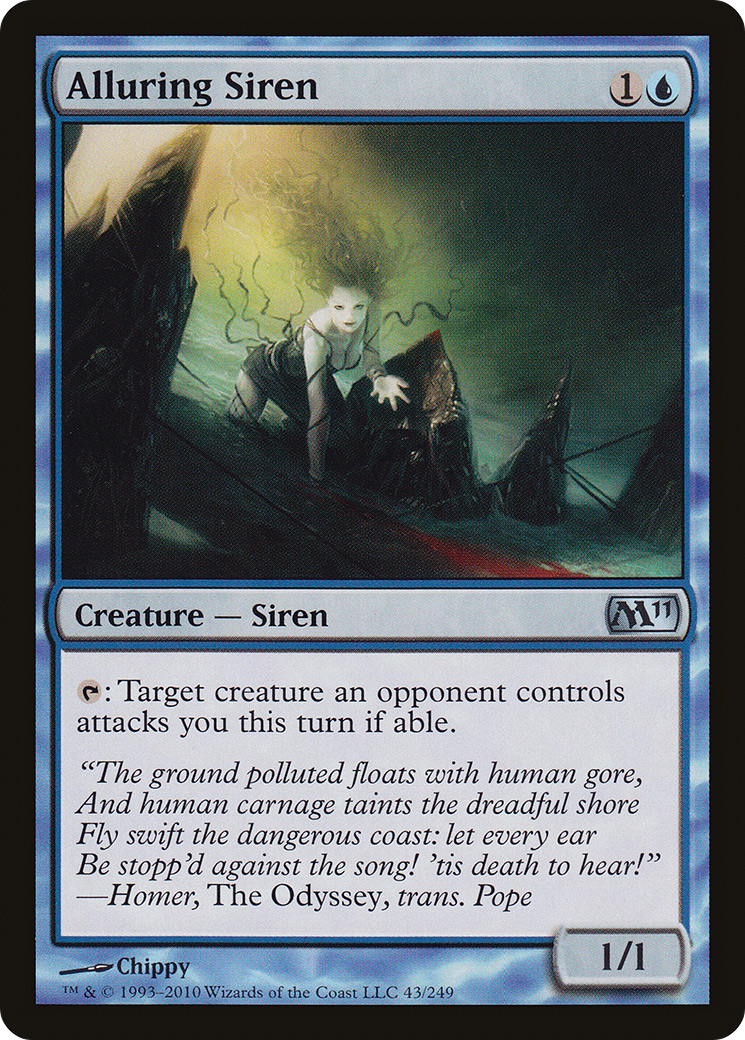 Alluring Siren (M11-043) [Magic 2011] Foil MTG Single Wizards of the Coast