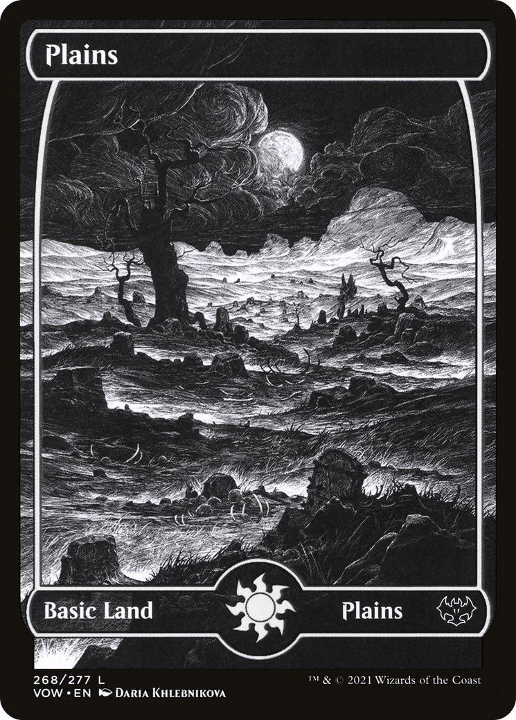 Plains (268) (VOW-268) [Innistrad: Crimson Vow] (Showcase) Foil MTG Single Wizards of the Coast