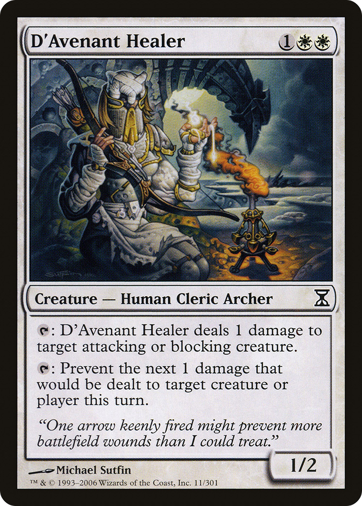 D'Avenant Healer (TSP-011) [Time Spiral] Foil MTG Single Wizards of the Coast