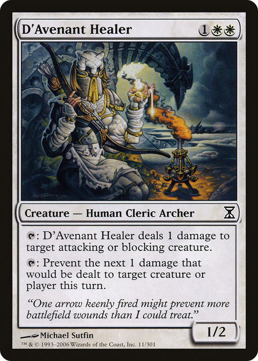 D'Avenant Healer (TSP-011) [Time Spiral] MTG Single Wizards of the Coast