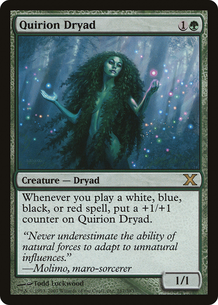 Quirion Dryad (10E-287) [Tenth Edition] Foil MTG Single Wizards of the Coast