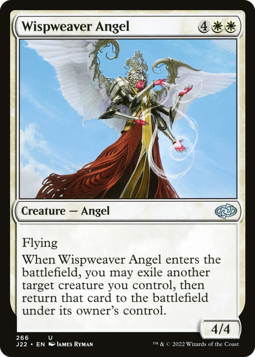 Wispweaver Angel (J22-266) [Jumpstart 2022] MTG Single Wizards of the Coast