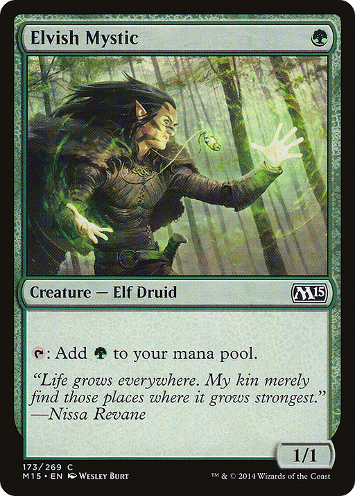 Elvish Mystic (M15-173) [Magic 2015] MTG Single Wizards of the Coast