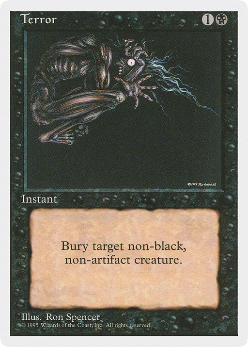 Terror (4ED-164) [Fourth Edition] MTG Single Wizards of the Coast