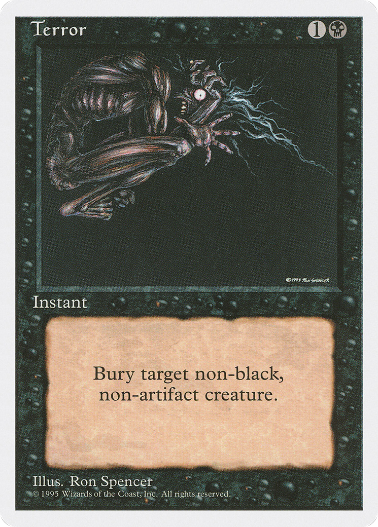 Terror (4ED-164) [Fourth Edition] MTG Single Wizards of the Coast