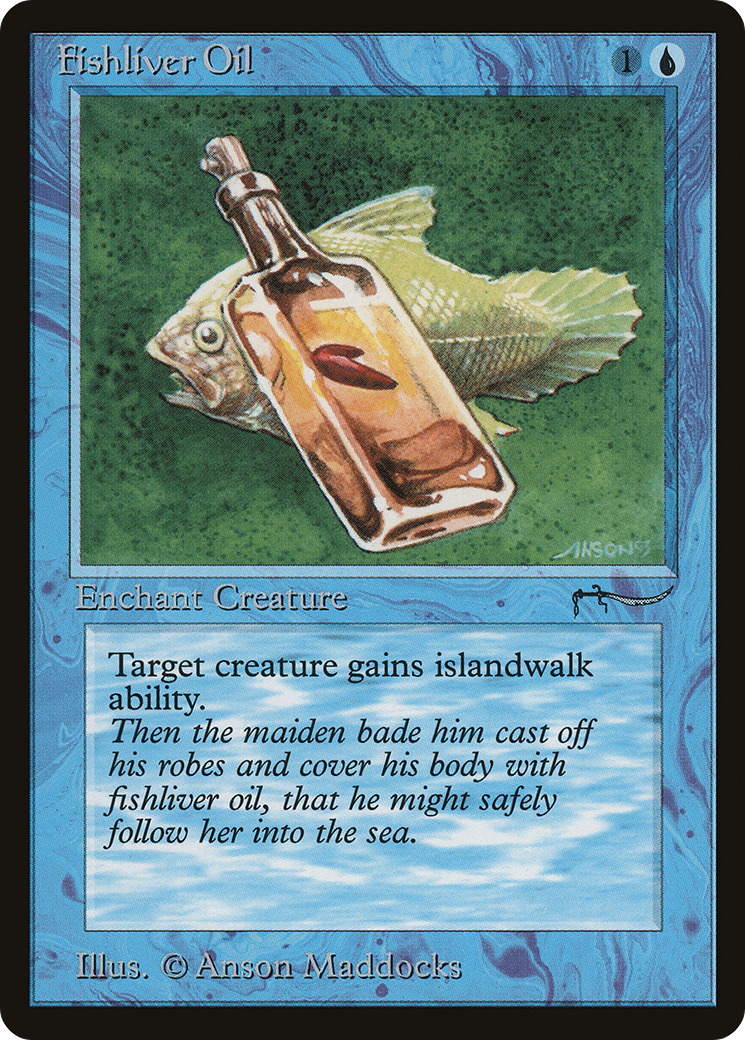 Fishliver Oil (ARN-) [Oldschool] Arabian Nights MTG Single Wizards of the Coast