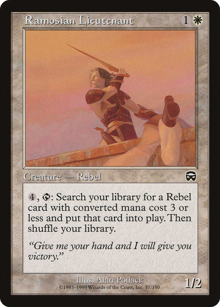 Ramosian Lieutenant (MMQ-037) [Mercadian Masques] MTG Single Wizards of the Coast