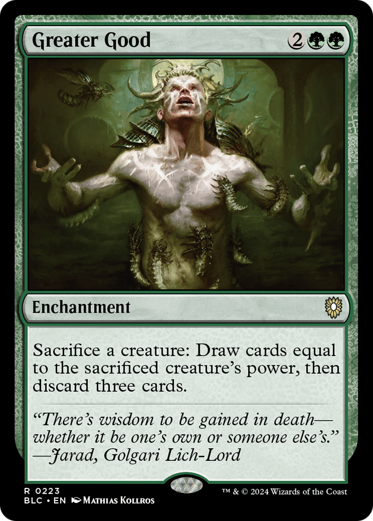 Greater Good (BLC-223) [Bloomburrow Commander] MTG Single Wizards of the Coast