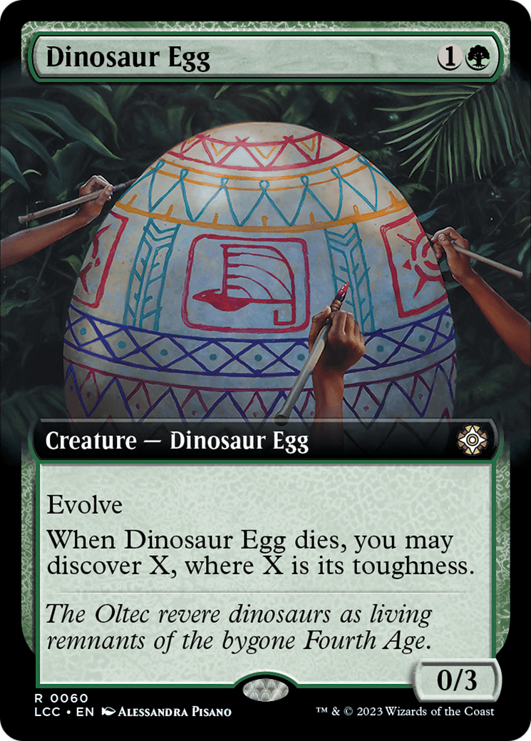 Dinosaur Egg (LCC-060) [The Lost Caverns of Ixalan Commander] (Extended Art) MTG Single Wizards of the Coast