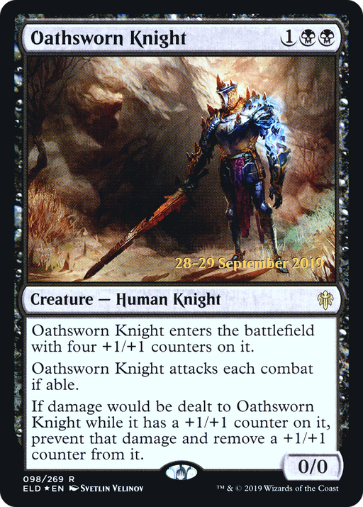 Oathsworn Knight (PRE-098) [Throne of Eldraine Promos] Foil MTG Single Wizards of the Coast