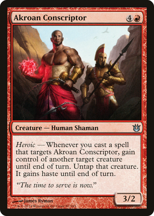 Akroan Conscriptor (BNG-087) [Born of the Gods] MTG Single Wizards of the Coast