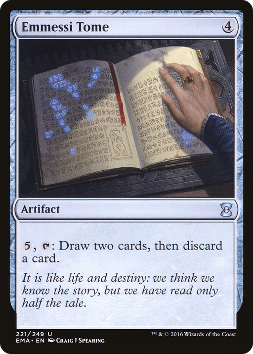 Emmessi Tome (EMA-221) [Eternal Masters] MTG Single Wizards of the Coast