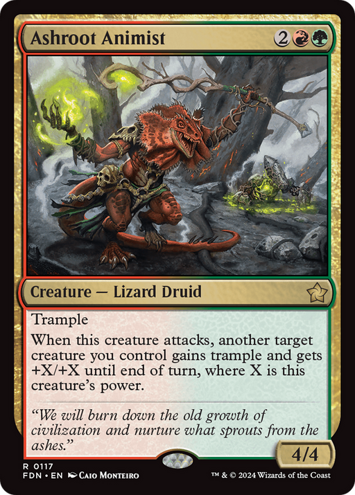 Ashroot Animist (FDN-117) [Foundations] Foil MTG Single Wizards of the Coast