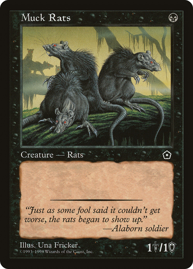 Muck Rats (P02-080) [Misc] Portal Second Age MTG Single Wizards of the Coast
