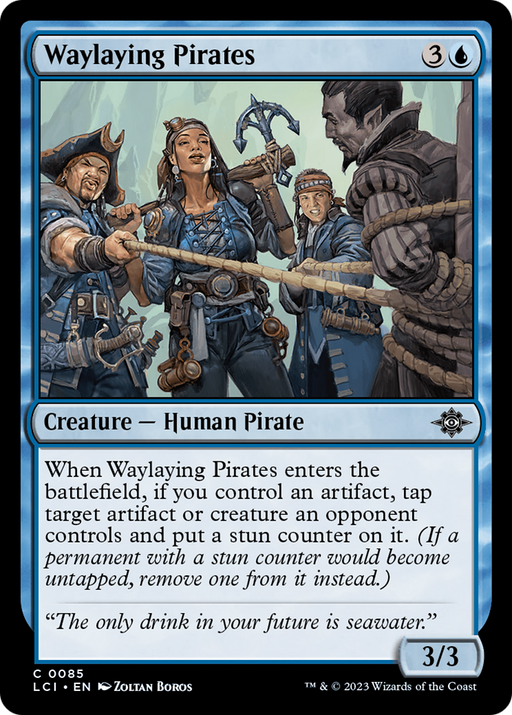 Waylaying Pirates (LCI-085) [The Lost Caverns of Ixalan] Foil MTG Single Wizards of the Coast