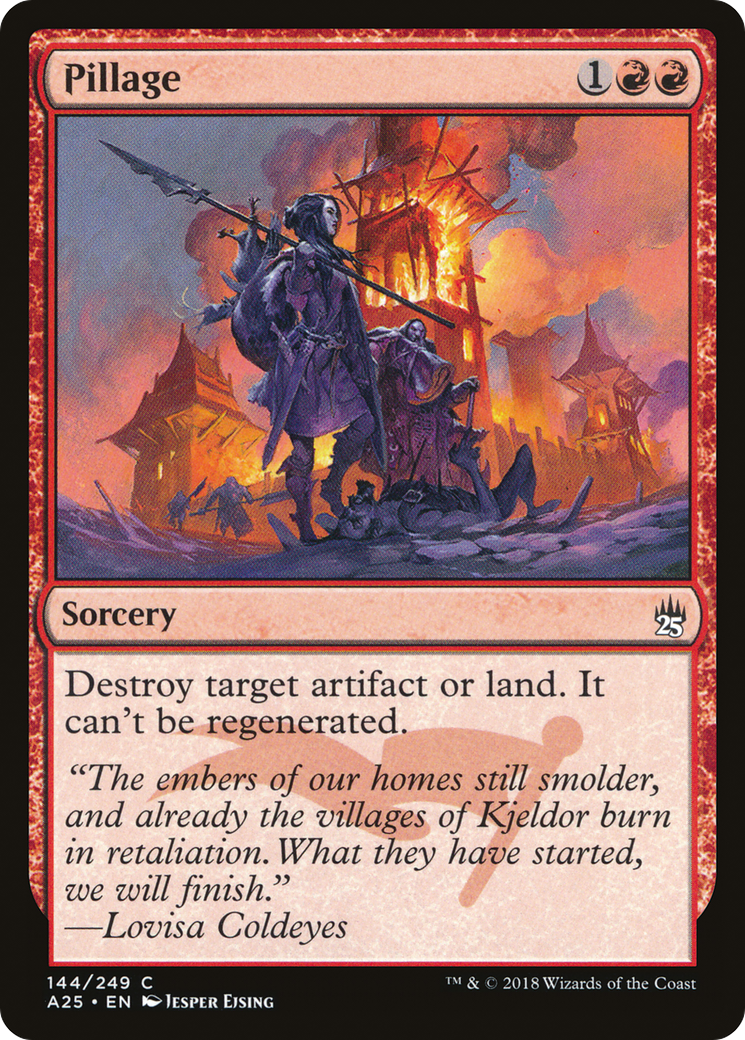 Pillage (A25-144) [Masters 25] Foil MTG Single Wizards of the Coast