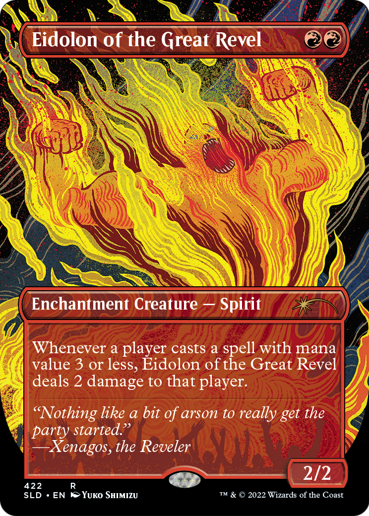 Eidolon of the Great Revel (SLD-422) [Secret Lair] Drop (Borderless) Foil MTG Single Wizards of the Coast