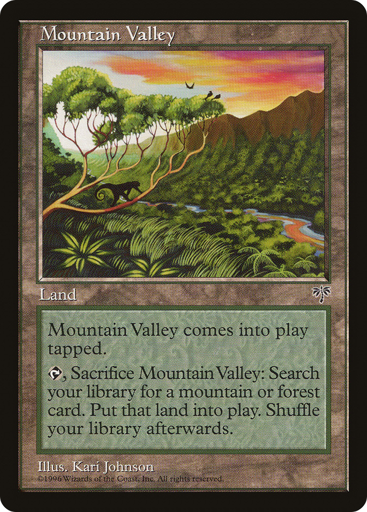 Mountain Valley (MIR-328) [Mirage] MTG Single Wizards of the Coast
