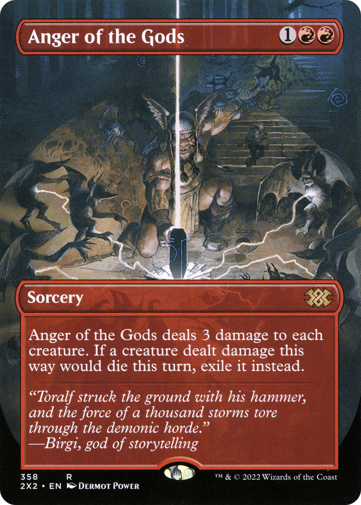 Anger of the Gods (2X2-358) [Double Masters 2022] (Borderless) MTG Single Wizards of the Coast