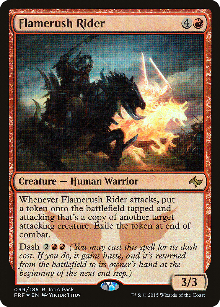 Flamerush Rider (UMP-099) [Fate Reforged Promos] Foil MTG Single Wizards of the Coast