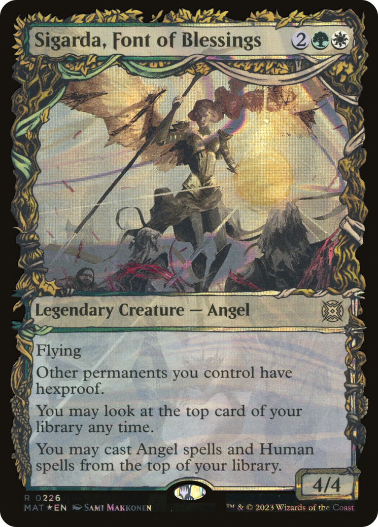 Sigarda, Font of Blessings (Halo Foil) (MAT-226) [March of the Machine: The Aftermath] (Showcase) Foil MTG Single Wizards of the Coast