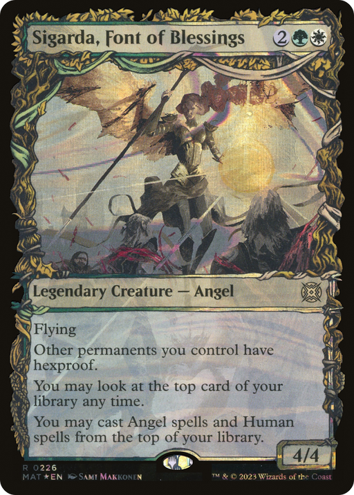 Sigarda, Font of Blessings (Halo Foil) (MAT-226) [March of the Machine: The Aftermath] (Showcase) Foil MTG Single Wizards of the Coast