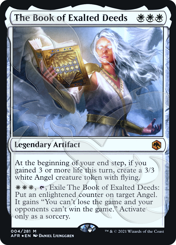 The Book of Exalted Deeds (AFR&-004) [Adventures in the Forgotten Realms Promos] Foil MTG Single Wizards of the Coast