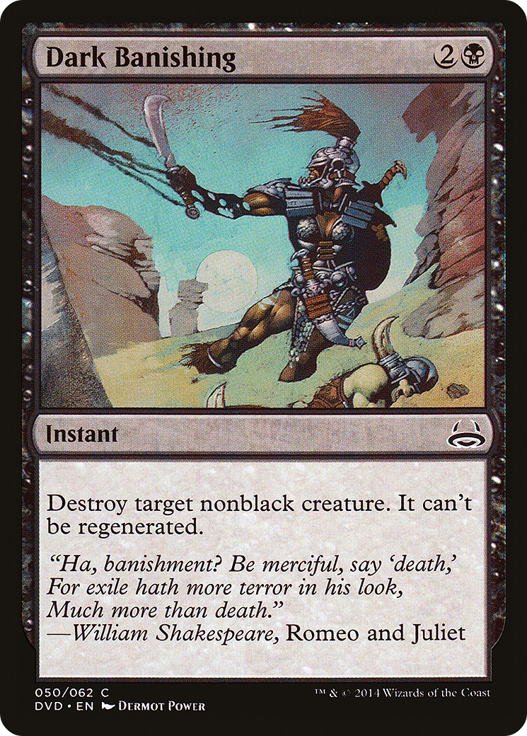 Dark Banishing (DD3-050) [Misc] Duel Decks Anthology: Divine vs. Demonic MTG Single Wizards of the Coast
