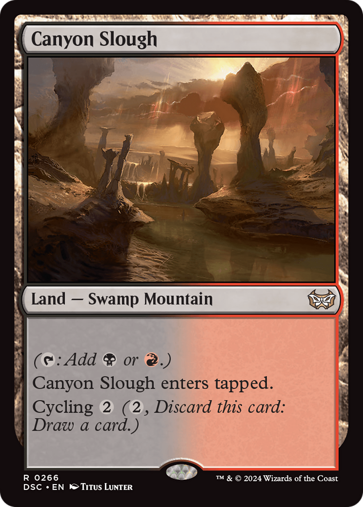 Canyon Slough (DSC-266) [Duskmourn: House of Horror Commander] MTG Single Wizards of the Coast