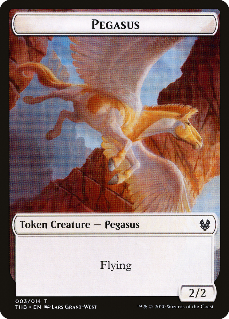 Pegasus Token (THB-003) [Tokens] Theros Beyond Death Tokens MTG Single Wizards of the Coast