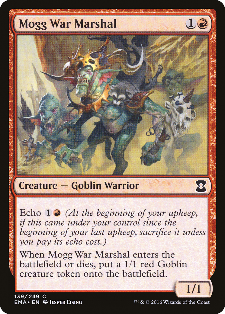 Mogg War Marshal (EMA-139) [Eternal Masters] MTG Single Wizards of the Coast