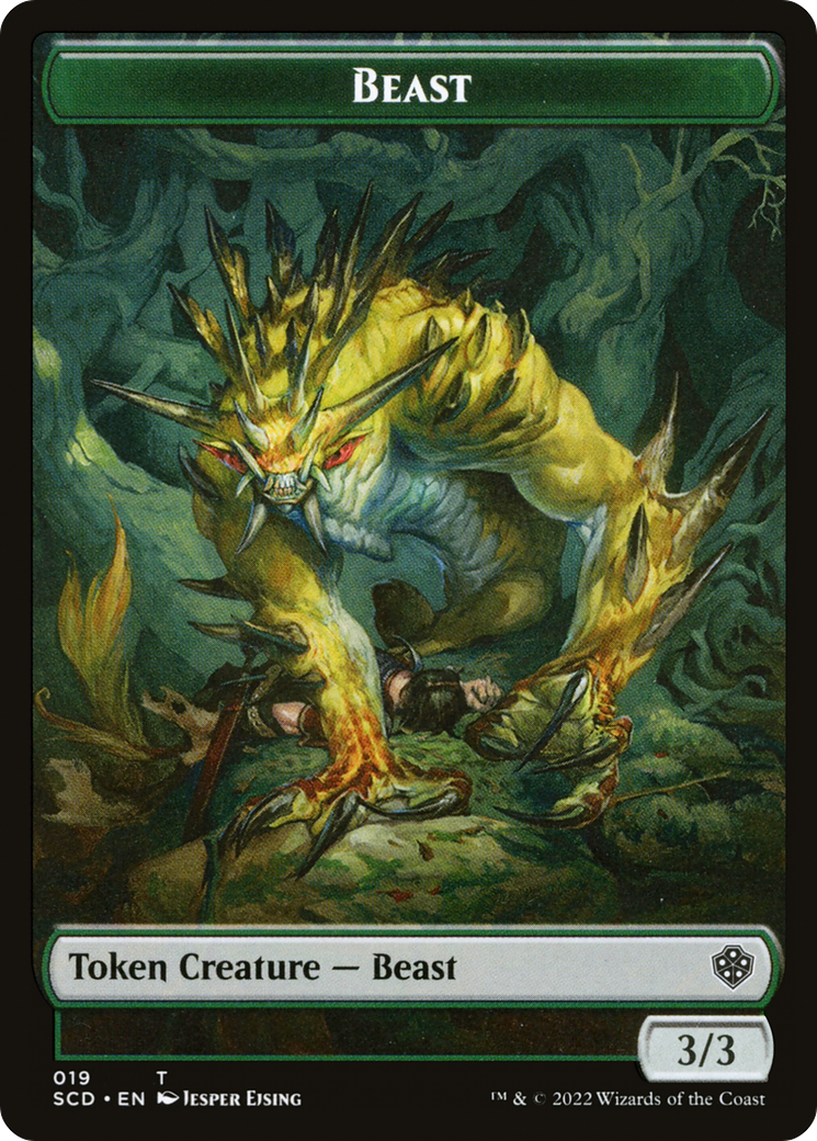 Beast (TSCD-019) [Tokens] Starter Commander Deck Tokens Foil MTG Single Wizards of the Coast