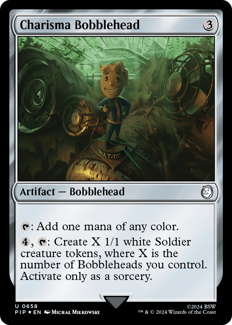 Charisma Bobblehead (Surge Foil) (PIP-658) [Fallout] Foil MTG Single Wizards of the Coast