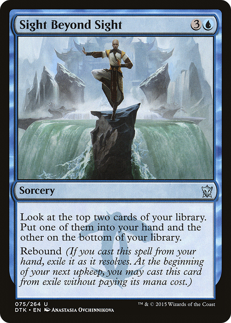 Sight Beyond Sight (DTK-075) [Dragons of Tarkir] MTG Single Wizards of the Coast