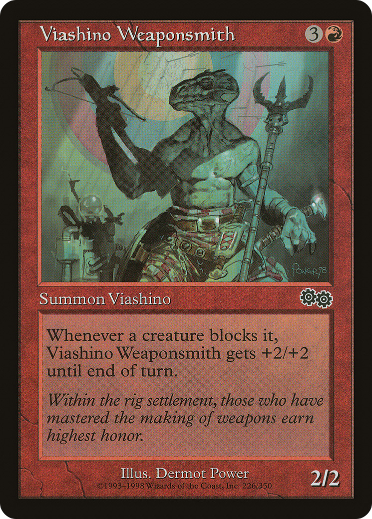 Viashino Weaponsmith (USG-226) [Urza's Saga] MTG Single Wizards of the Coast