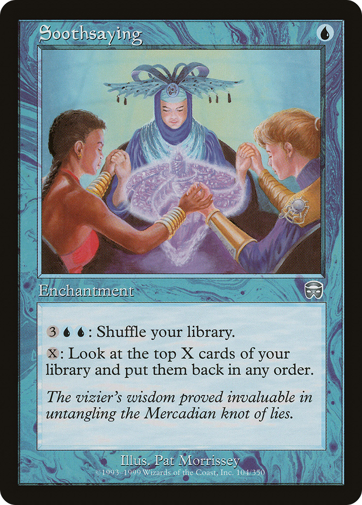 Soothsaying (MMQ-104) [Mercadian Masques] Foil MTG Single Wizards of the Coast