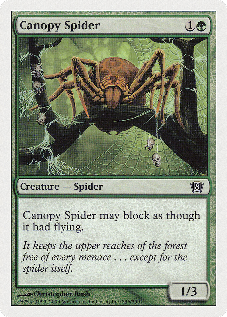 Canopy Spider (8ED-236) [8th Edition] Foil MTG Single Wizards of the Coast