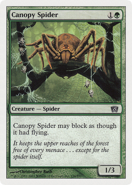 Canopy Spider (8ED-236) [8th Edition] Foil MTG Single Wizards of the Coast
