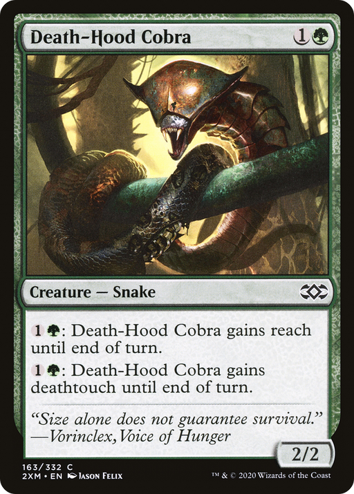 Death-Hood Cobra (2XM-163) [Double Masters] MTG Single Wizards of the Coast