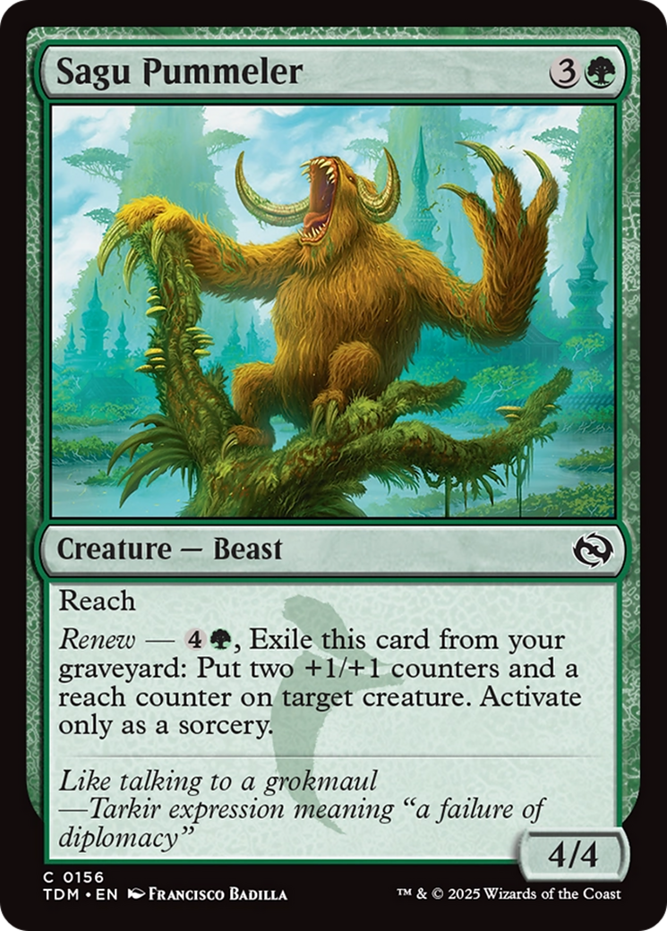 Sagu Pummeler (TDM-156) [Tarkir: Dragonstorm] MTG Single Wizards of the Coast