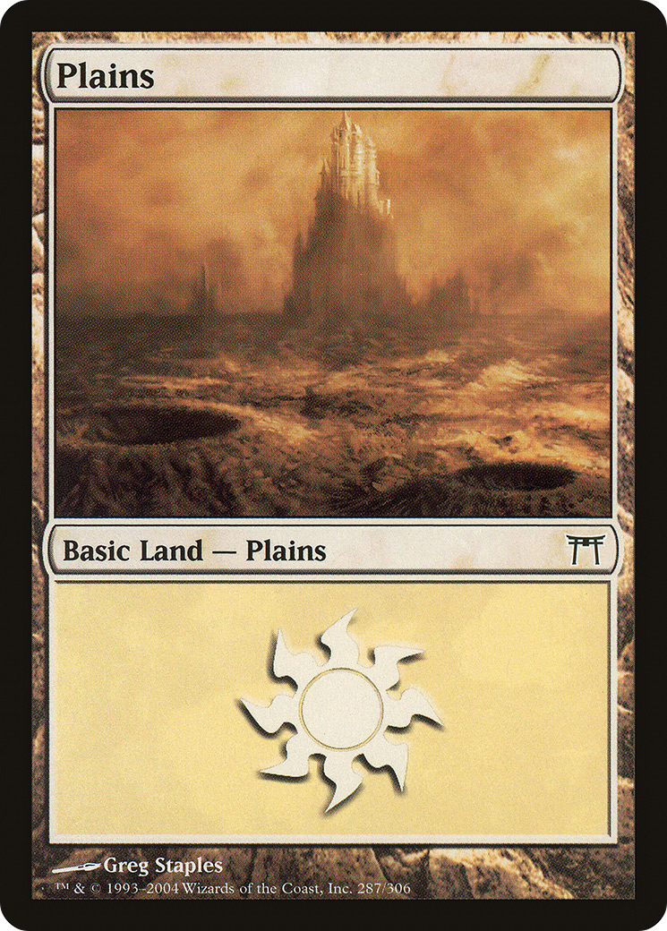 Plains (CHK-287) [Champions of Kamigawa] MTG Single Wizards of the Coast
