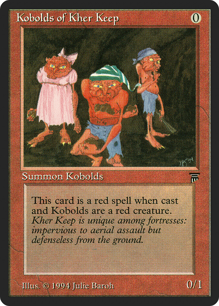Kobolds of Kher Keep (LEG-157) [Oldschool] Legends MTG Single Wizards of the Coast