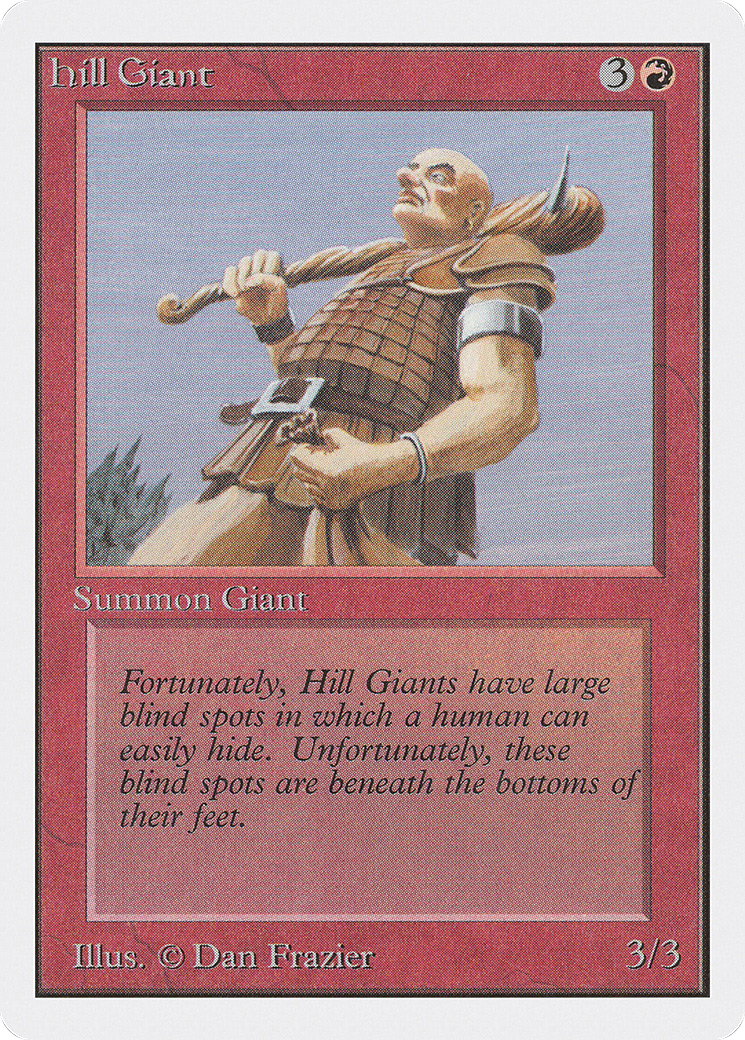 Hill Giant (2ED-) [Oldschool] Unlimited Edition MTG Single Wizards of the Coast
