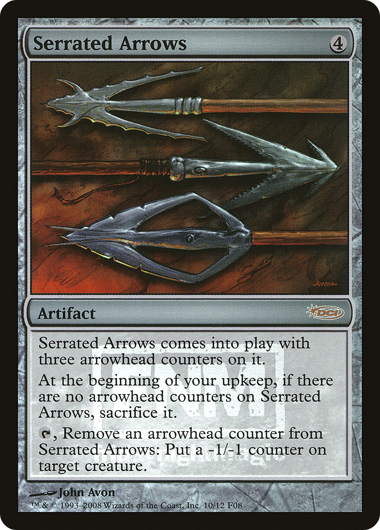 Serrated Arrows (FNM-) [Misc] Friday Night Magic 2008 Foil MTG Single Wizards of the Coast