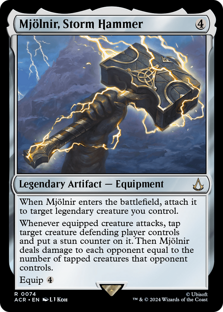 Mjolnir, Storm Hammer [Assassin's Creed] MTG Single Magic: The Gathering