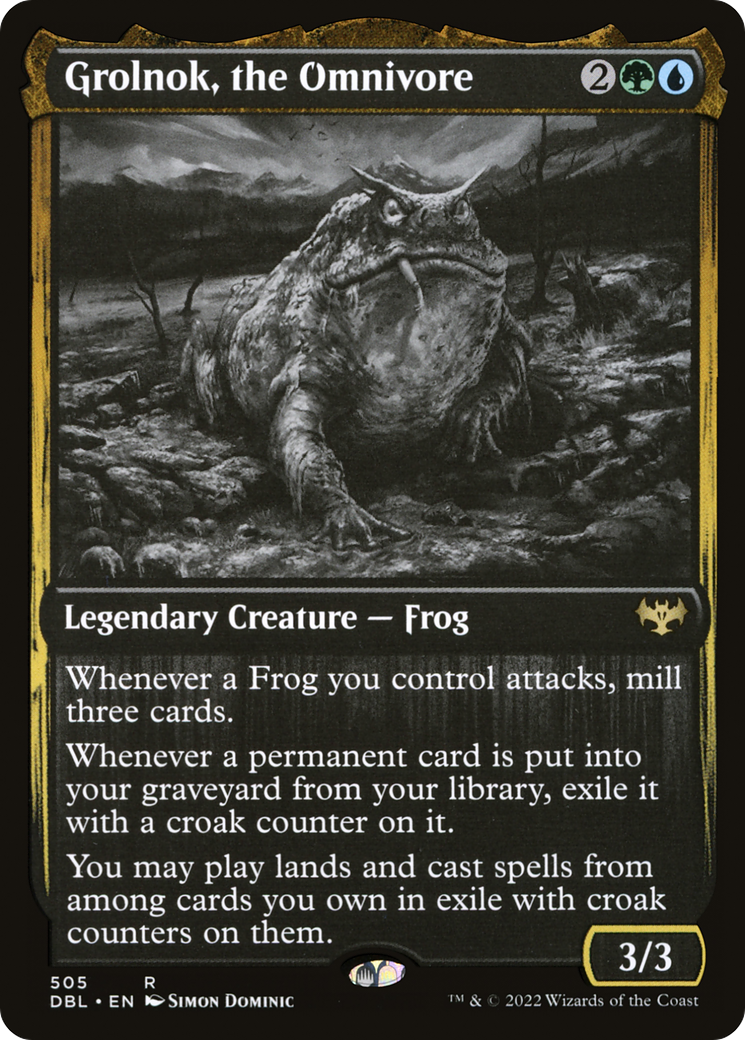 Grolnok, the Omnivore (DBL-505) [Innistrad: Double Feature] Foil MTG Single Wizards of the Coast