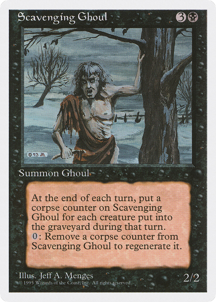 Scavenging Ghoul (4ED-159) [Fourth Edition] MTG Single Wizards of the Coast