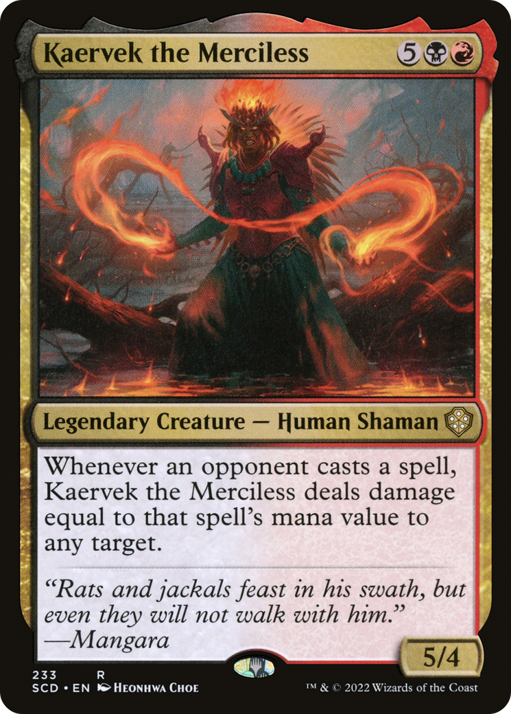 Kaervek the Merciless (SCD-233) [Starter Commander Decks] MTG Single Wizards of the Coast
