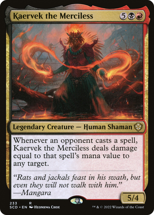 Kaervek the Merciless (SCD-233) [Starter Commander Decks] MTG Single Wizards of the Coast