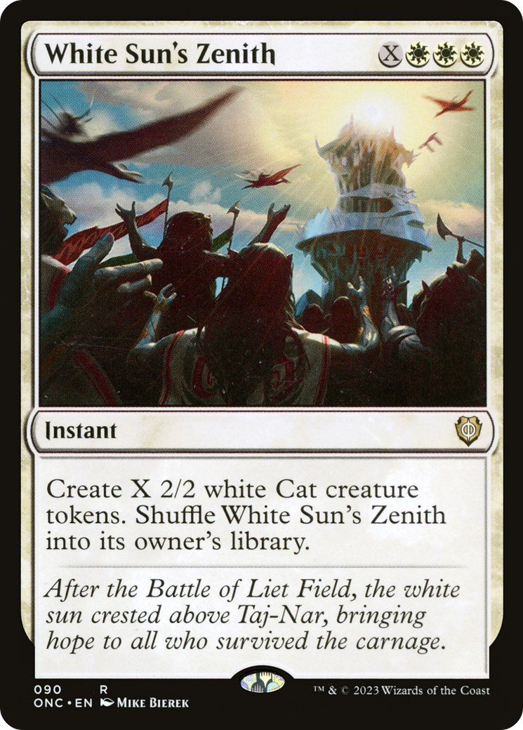 White Sun's Zenith (ONC-090) [Phyrexia: All Will Be One Commander] MTG Single Wizards of the Coast